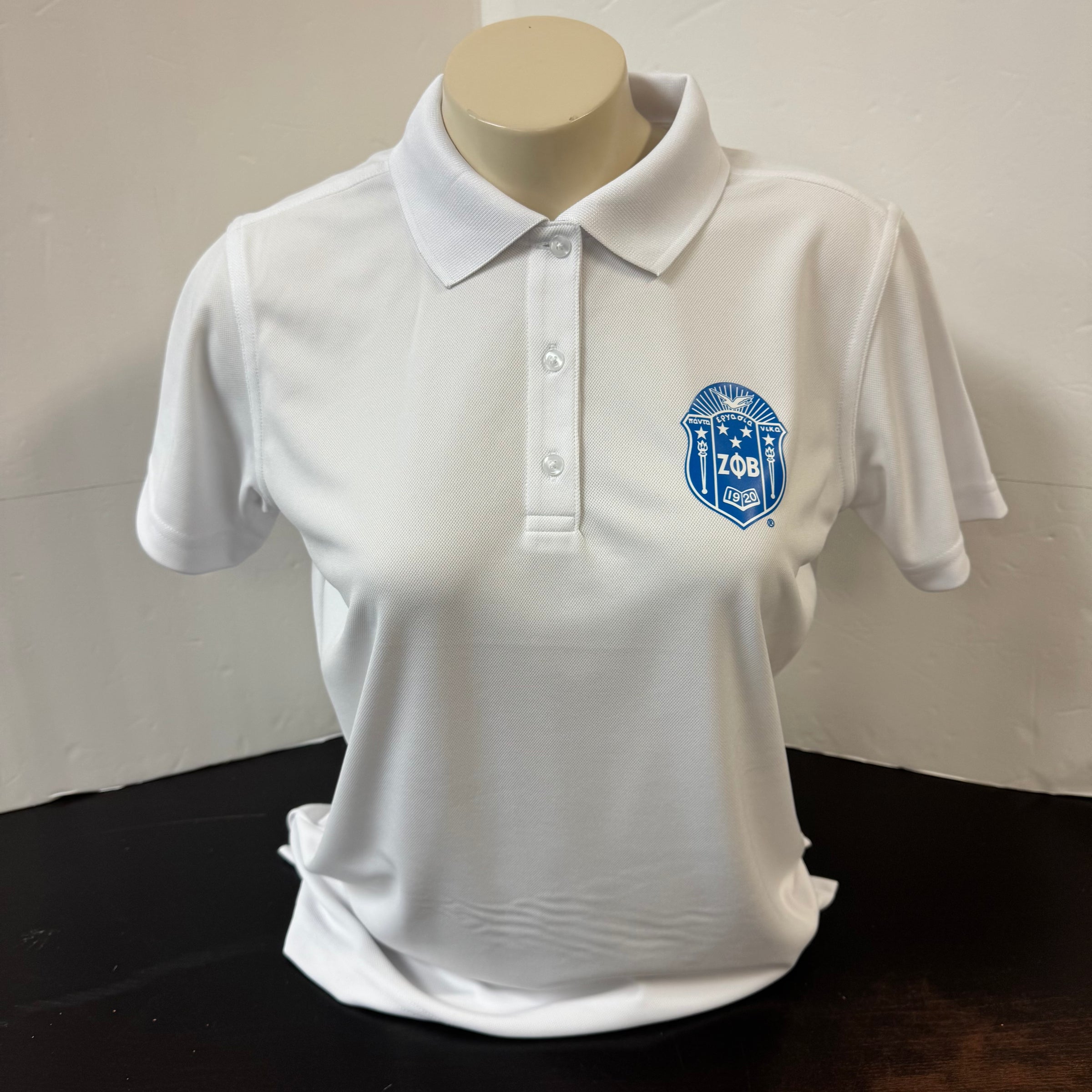 Zeta Cool & Dry Mesh Polo White