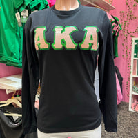 AKA Sequin Letters Long T-shirt