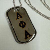 Alpha Reversible Dog Tag Necklace