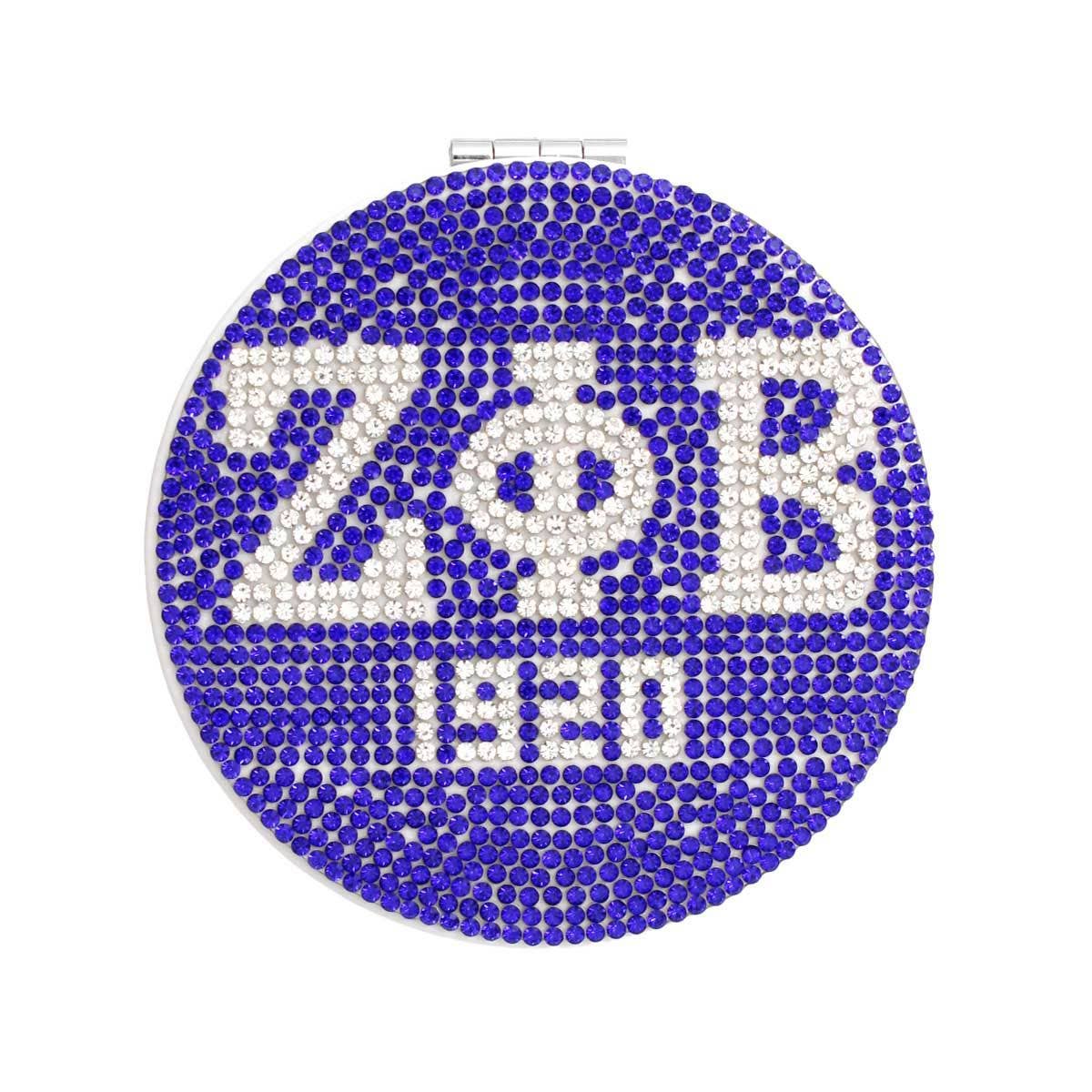 Zeta Blue Bling Mirror Compact