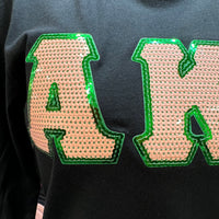 AKA Sequin Letters Long T-shirt