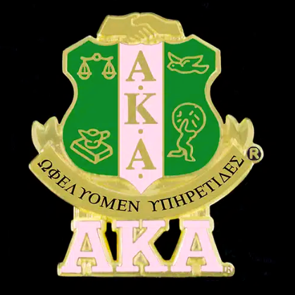 AKA Shield Lapel Pin 1" w/ Letters
