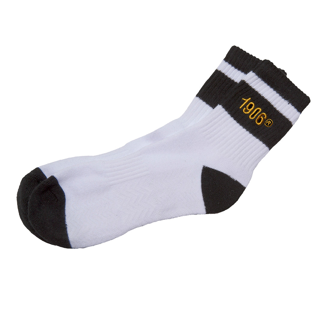 Alpha Quarter Socks White