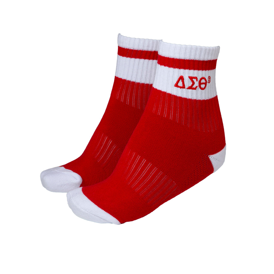 SL Delta Quarter Socks Red