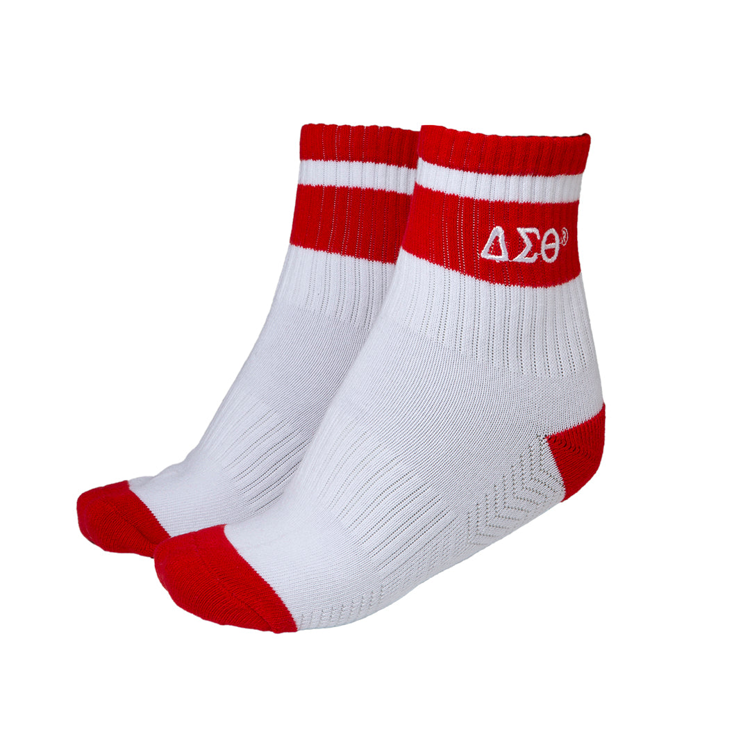 Delta Quarter Socks White