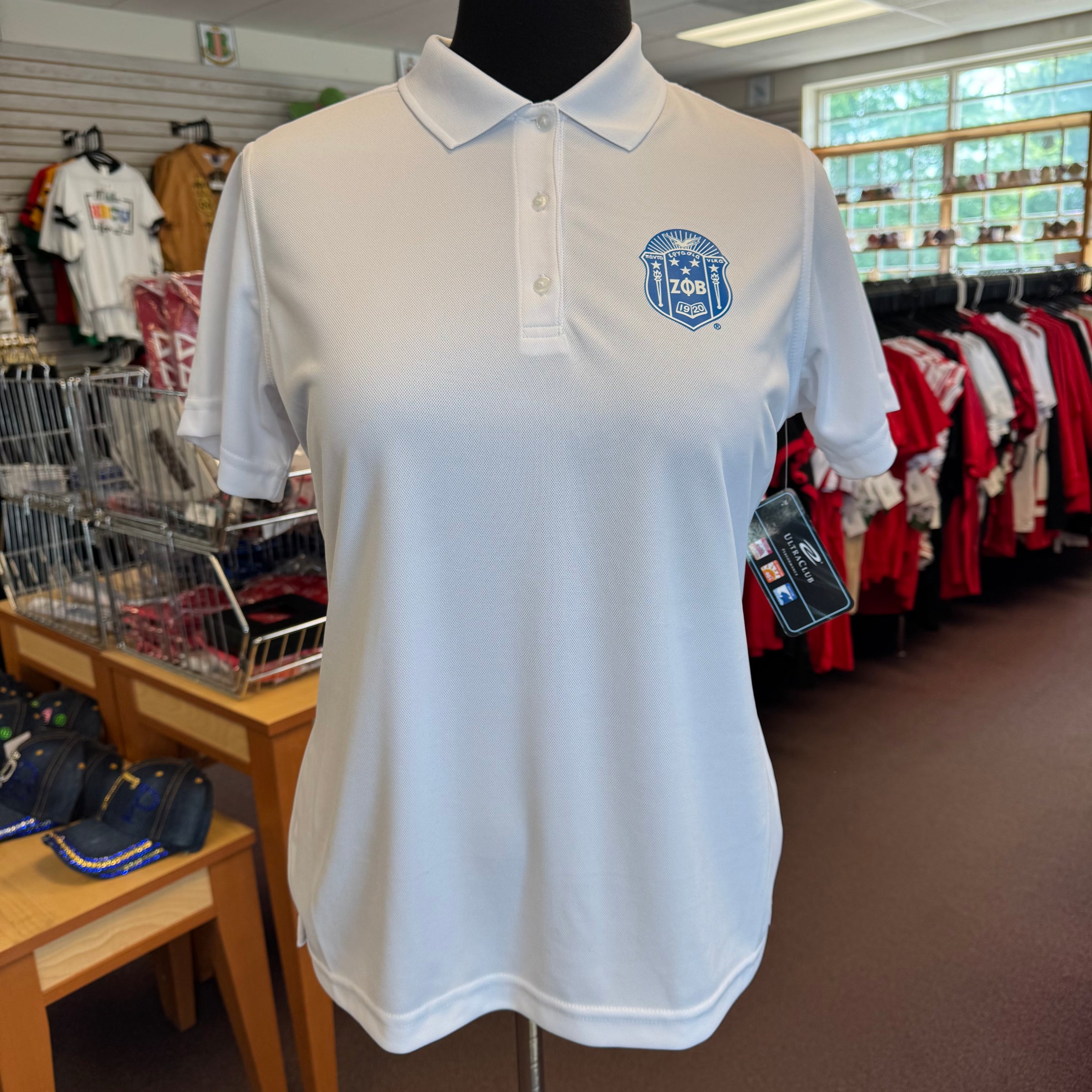 Zeta Cool & Dry Mesh Polo White