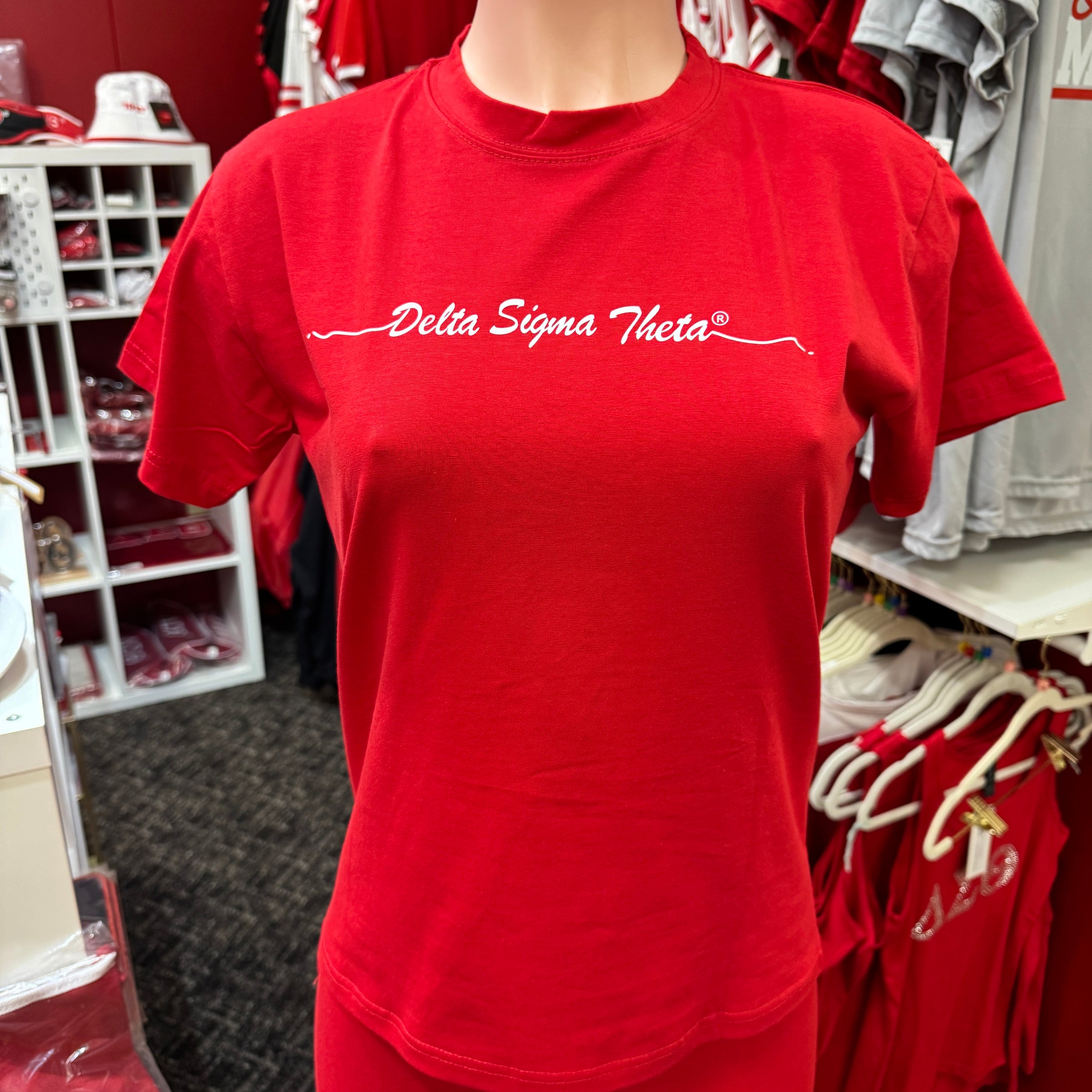 Delta Red T-shirt and Short Set