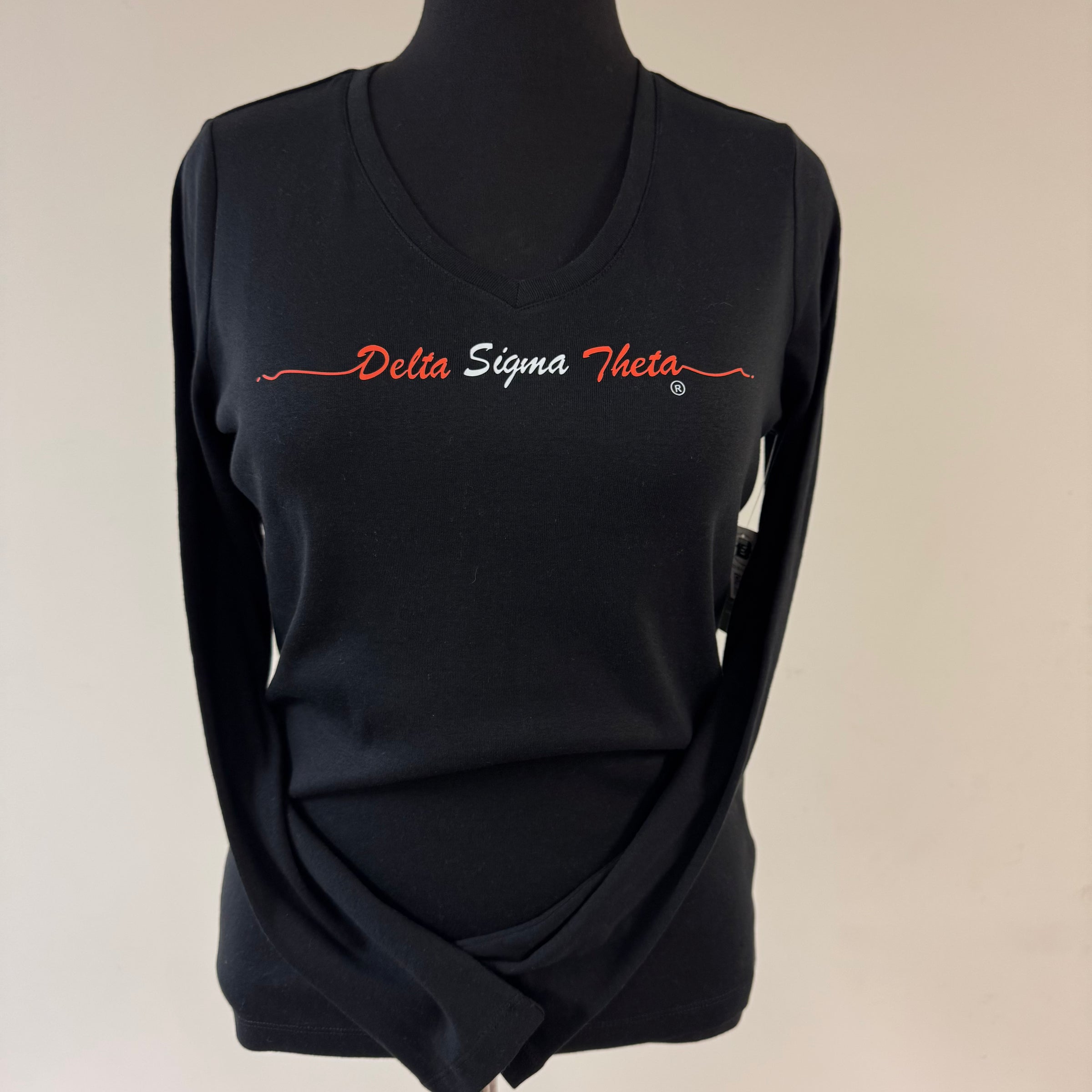 Delta Script V-neck Shirt