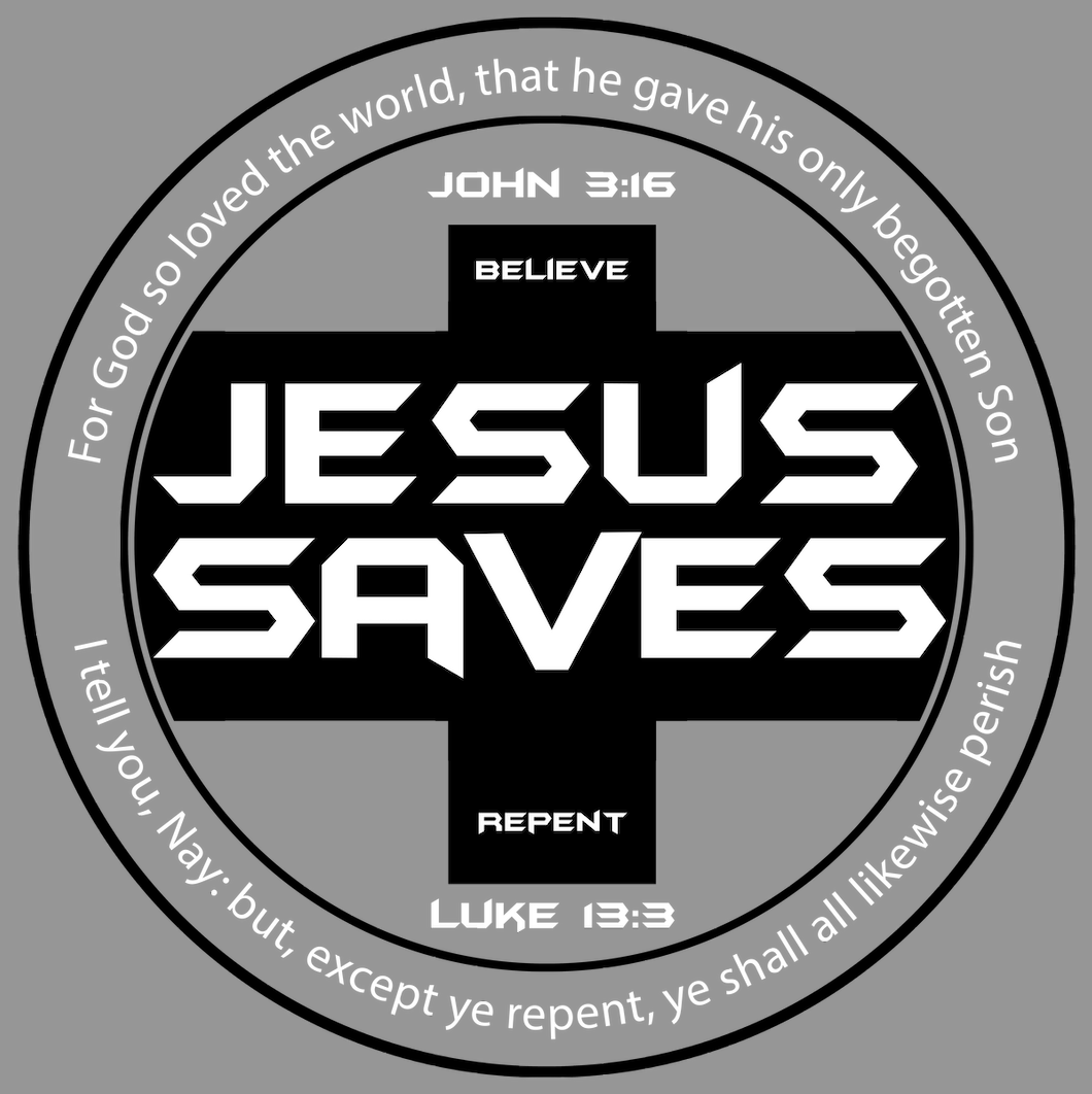 Jesus Saves Hat & Chest Design 1 transparent background
