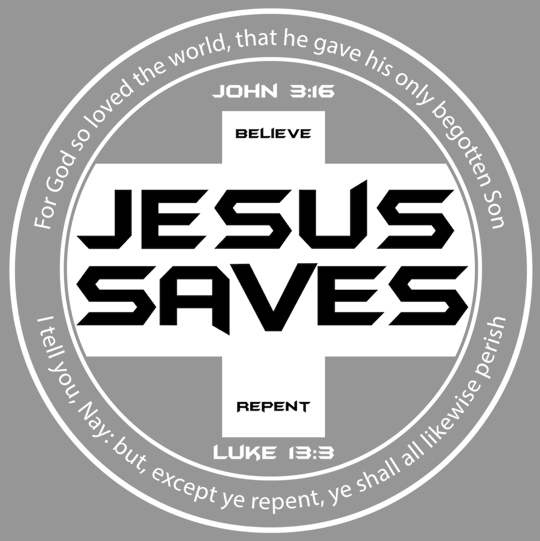 Jesus Saves Hat & Chest Design 2 transparent background