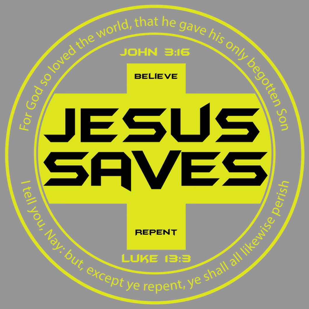 Jesus Saves Hat & Chest Design 3 transparent background