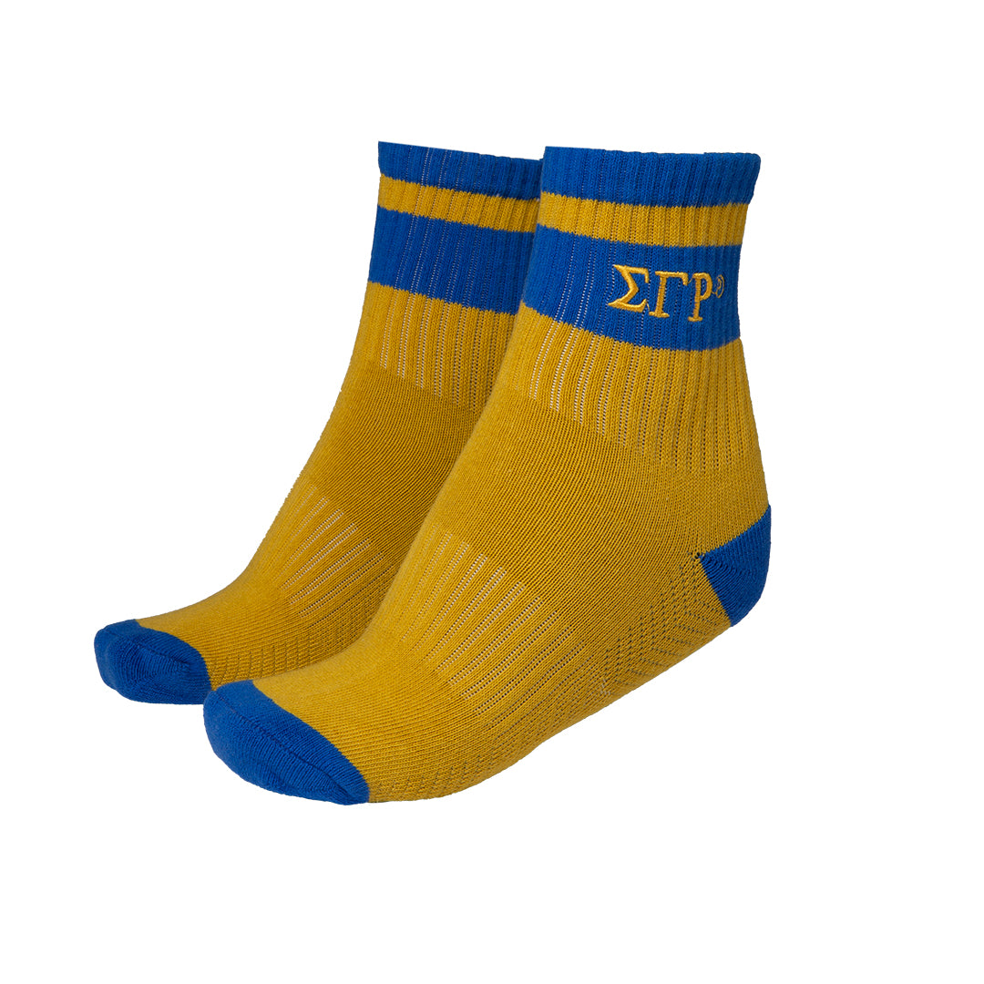 SGRho Quarter Socks Gold