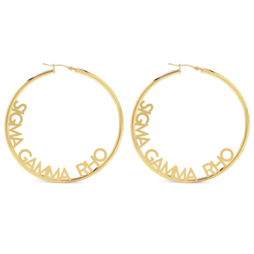 SGRho Hoops Earrings - Gold