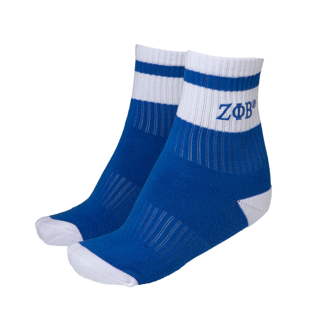 Zeta Quarter Socks Blue