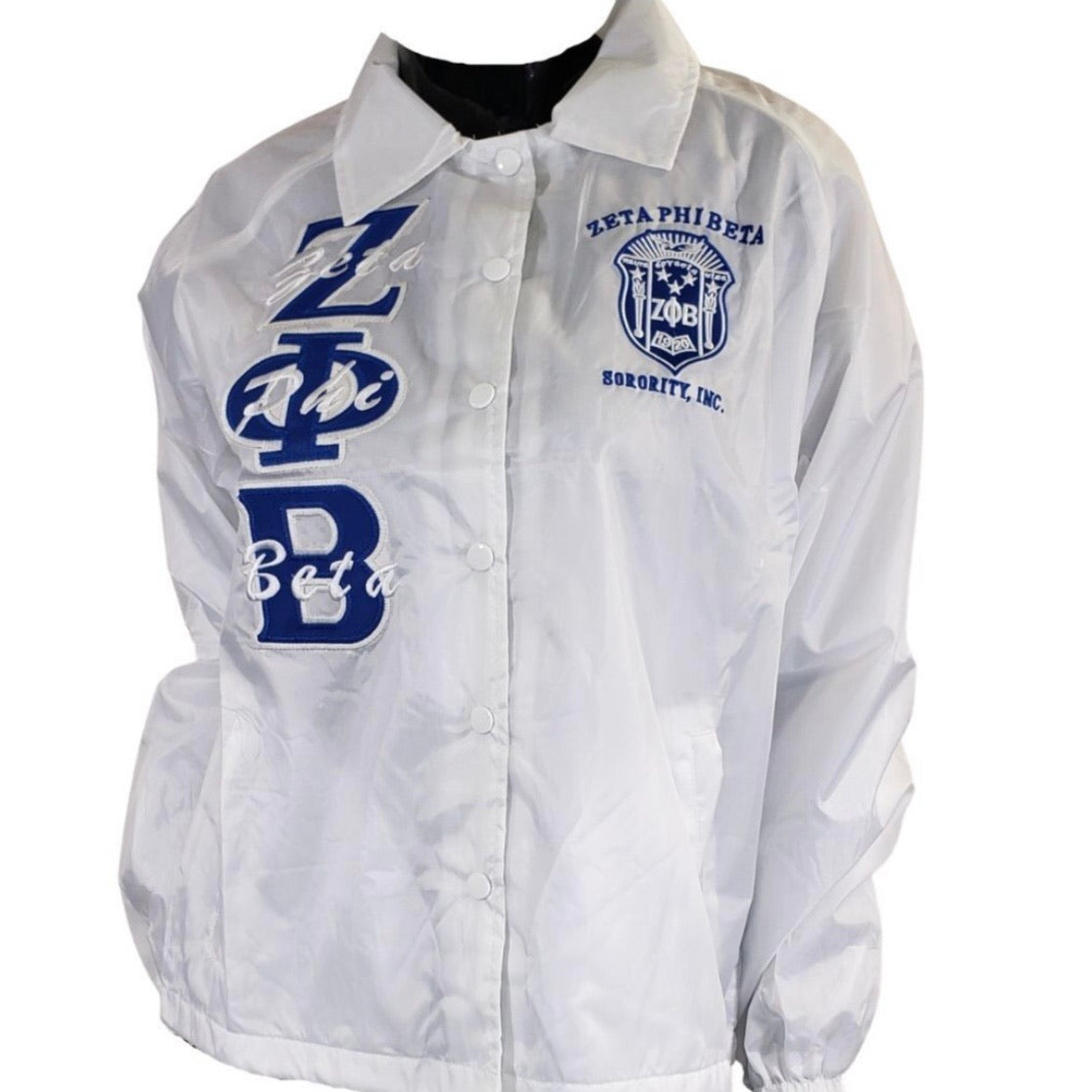 Zeta - Omega Spring 2024 Chapter White Line Jacket