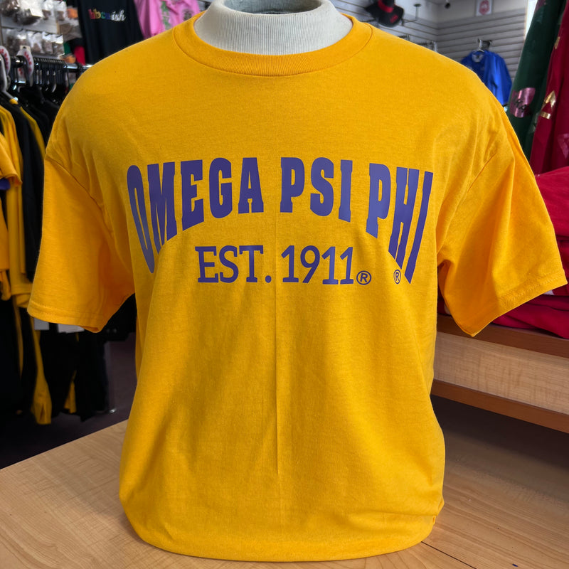 Omega Est. 1911 T-shirt Gold