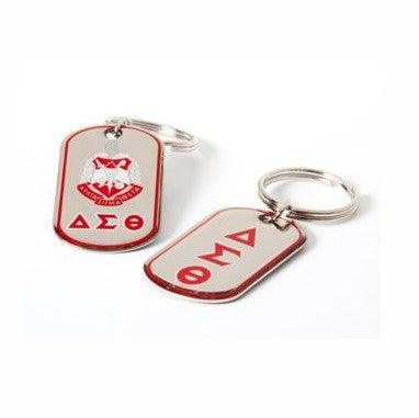 Delta Reversible Dog Tag Key Chain