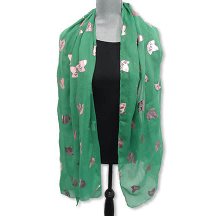 AKA Gauze Scarf with Foil Applique