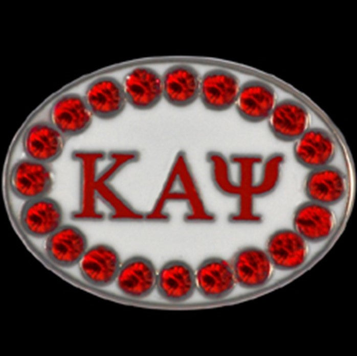 Kappa Cuff Links with Austrian Crystals