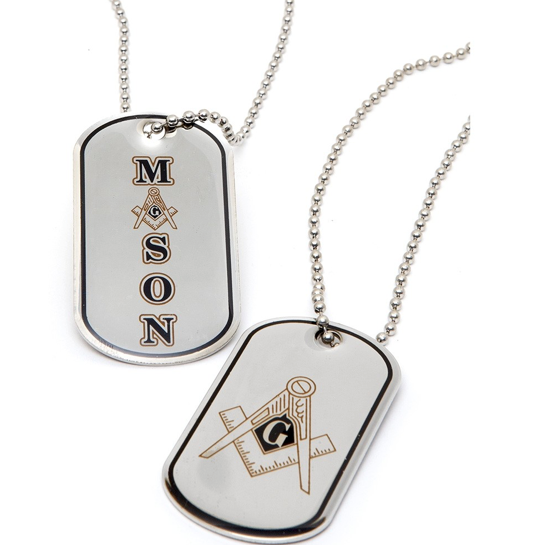 Mason Reversible Dog Tag Necklace