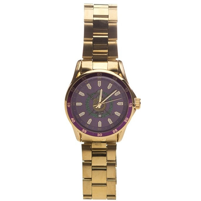 Omega Steel Watch with Shield