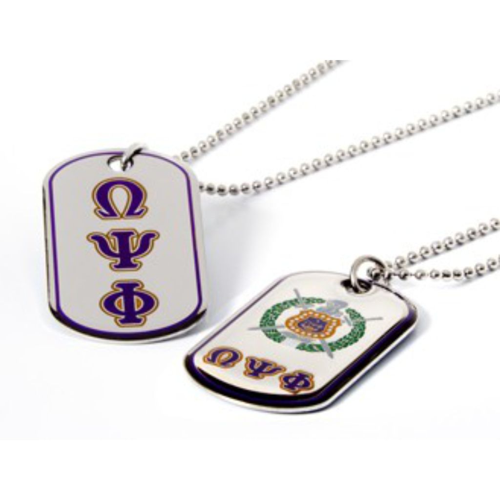 Omega Reversible Dog Tag Necklace