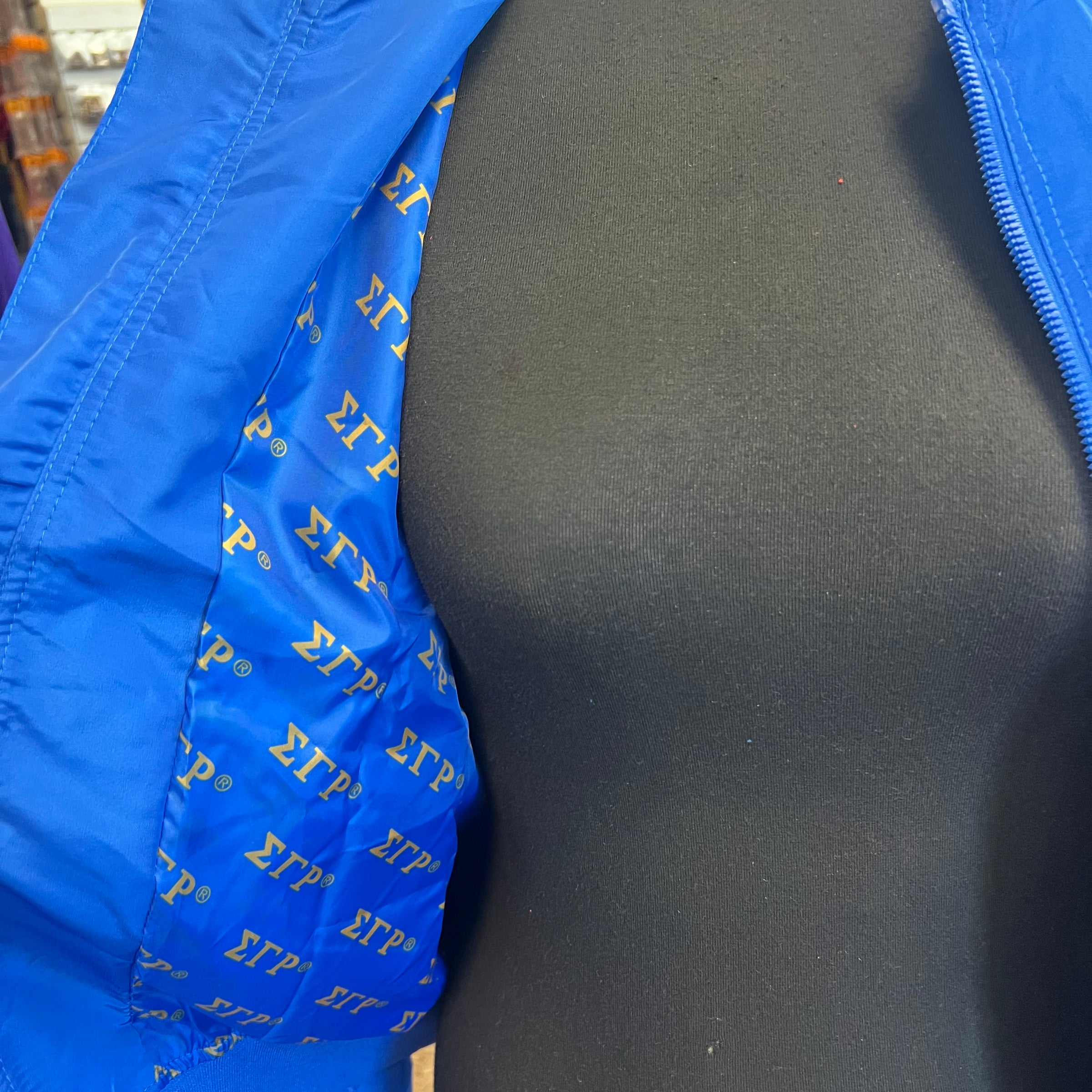 SGRho Satin Bomber Jacket