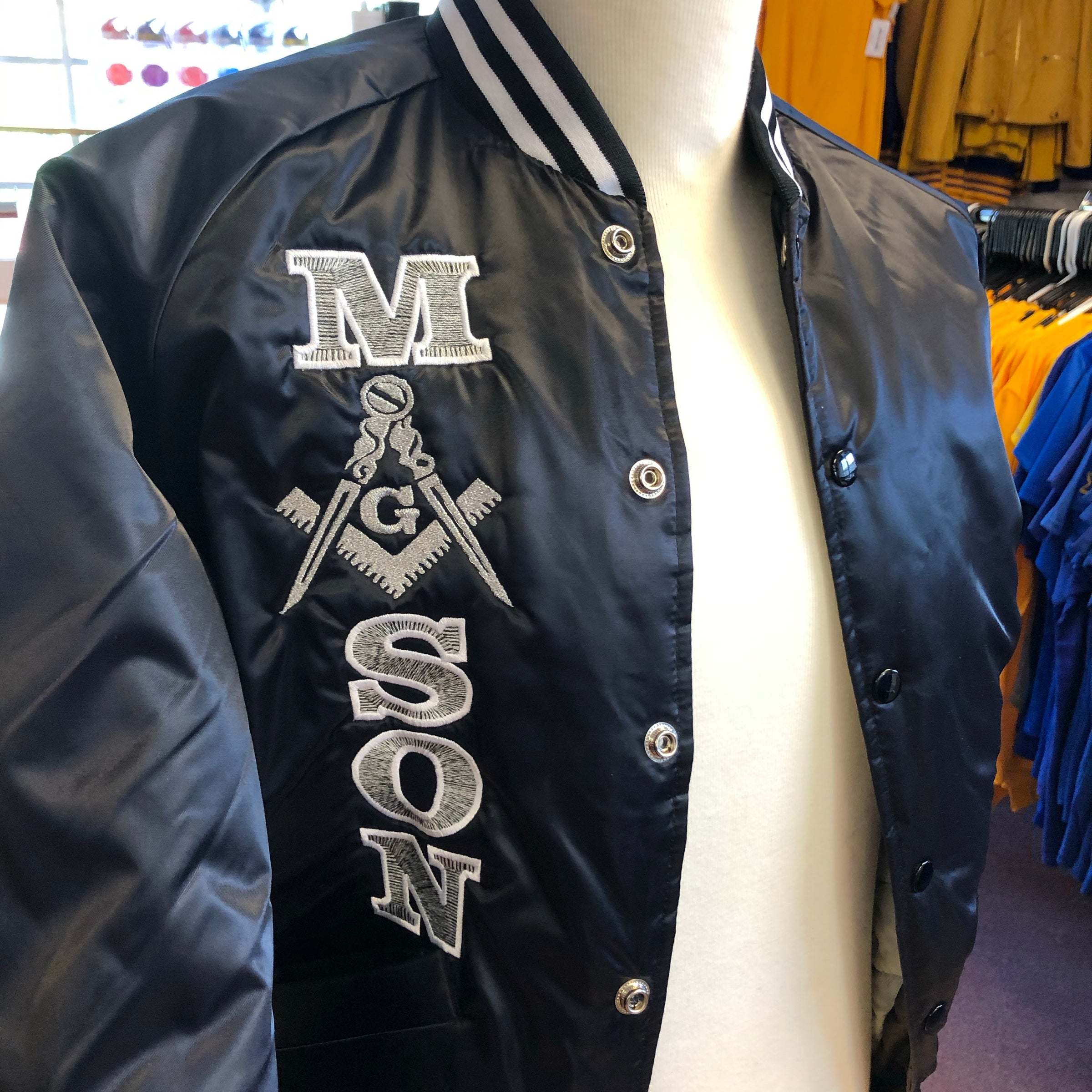 Mason Satin Baseball Jacket Small