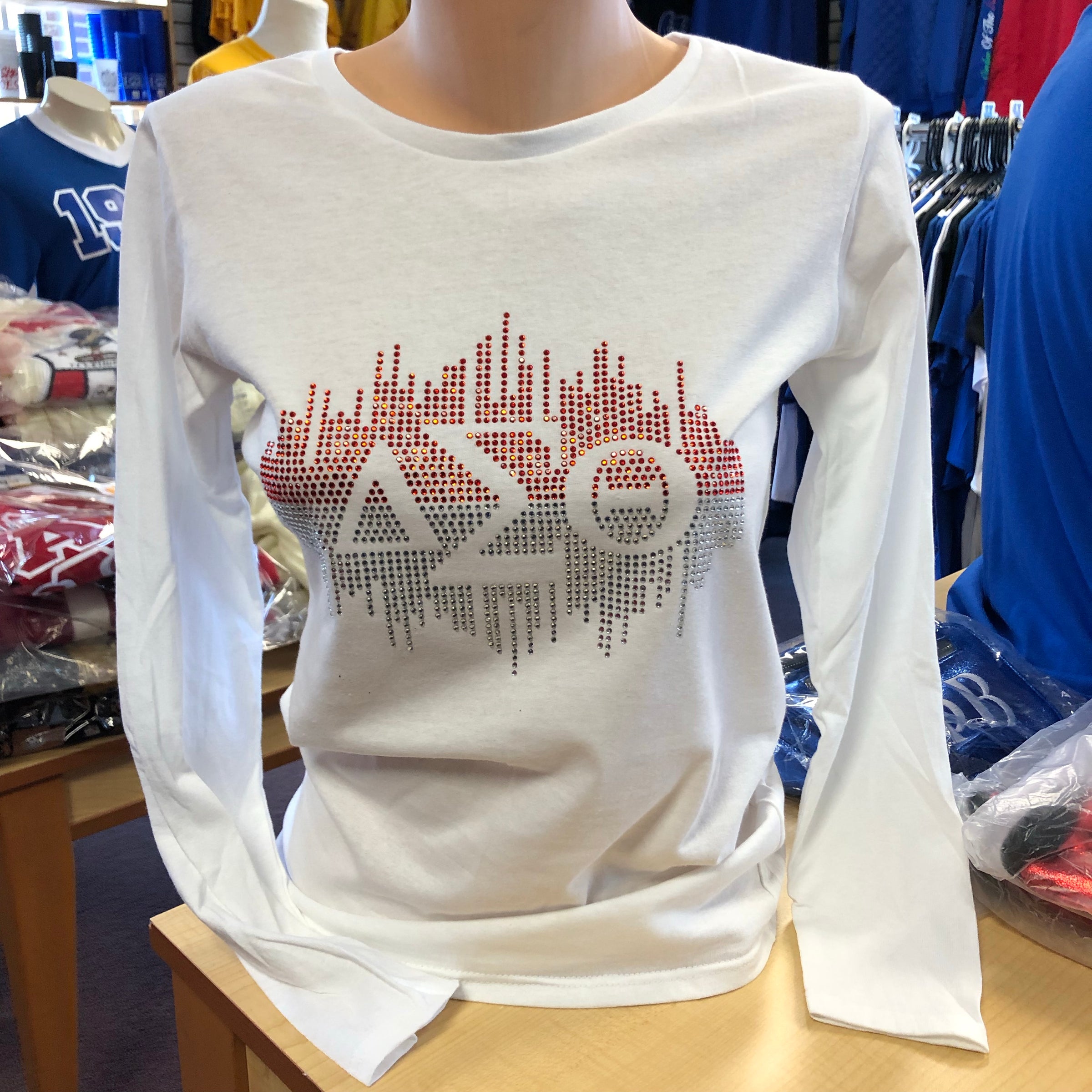 Delta Bling White L/S 4X