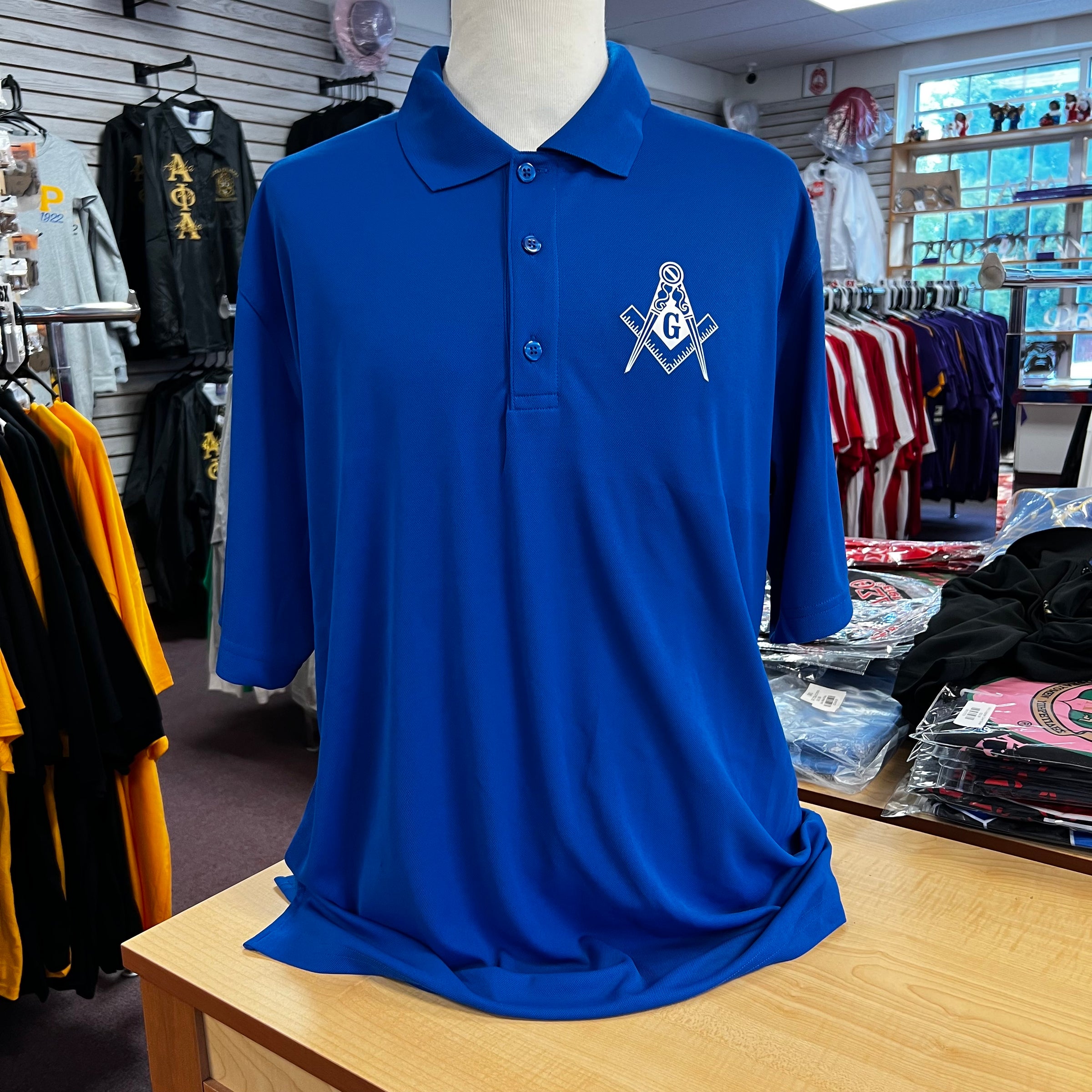 Mason Cool & Dry Mesh Polo Royal