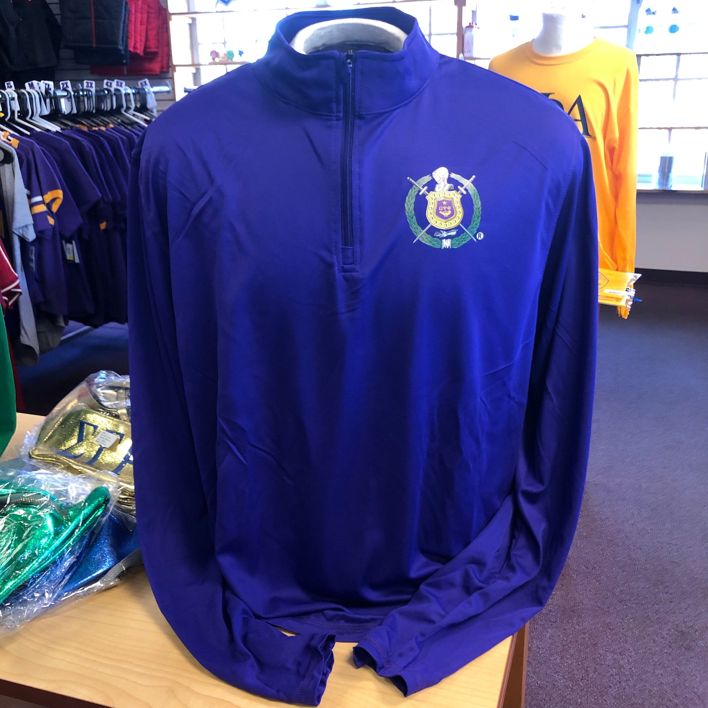 Omega Zip Pullover Purple
