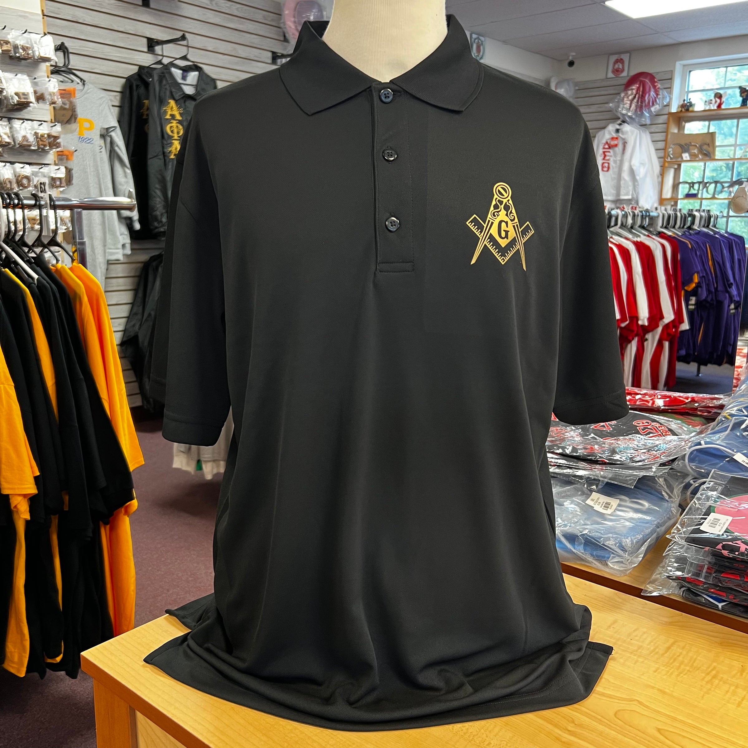 Mason Cool & Dry Mesh Polo Black