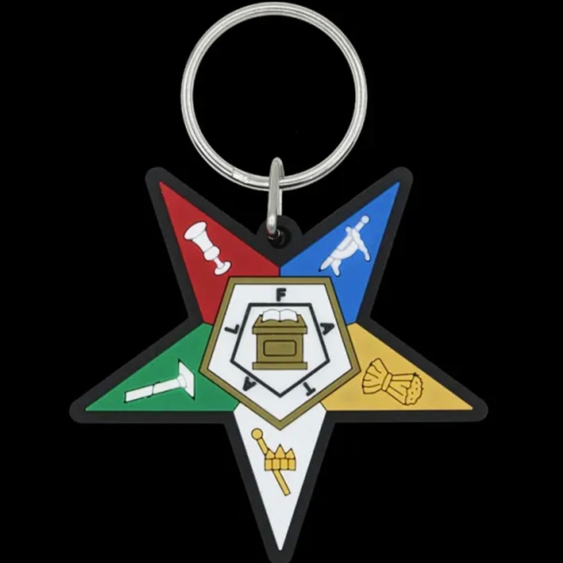 OES Star PVC Key Chain