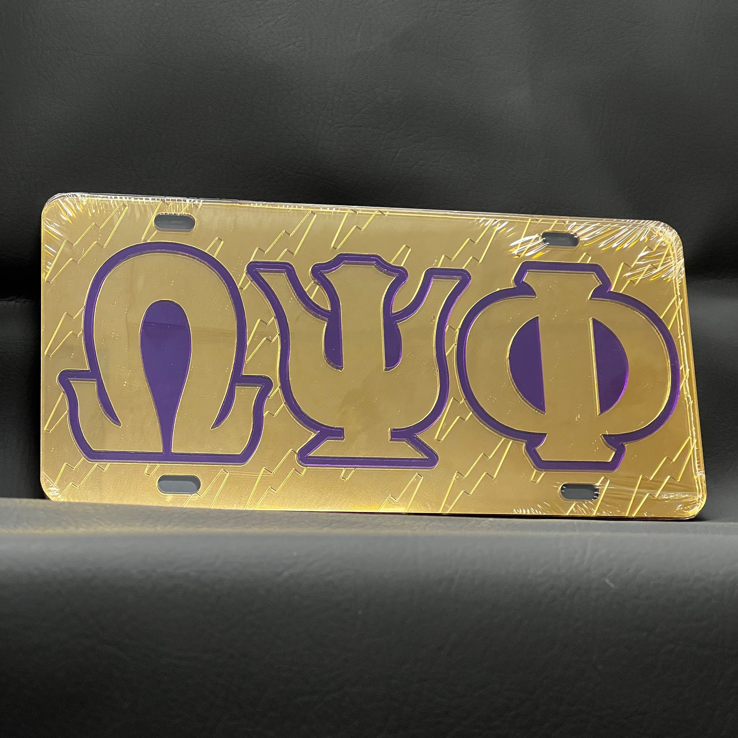 Omega Auto Plate Front - Letters