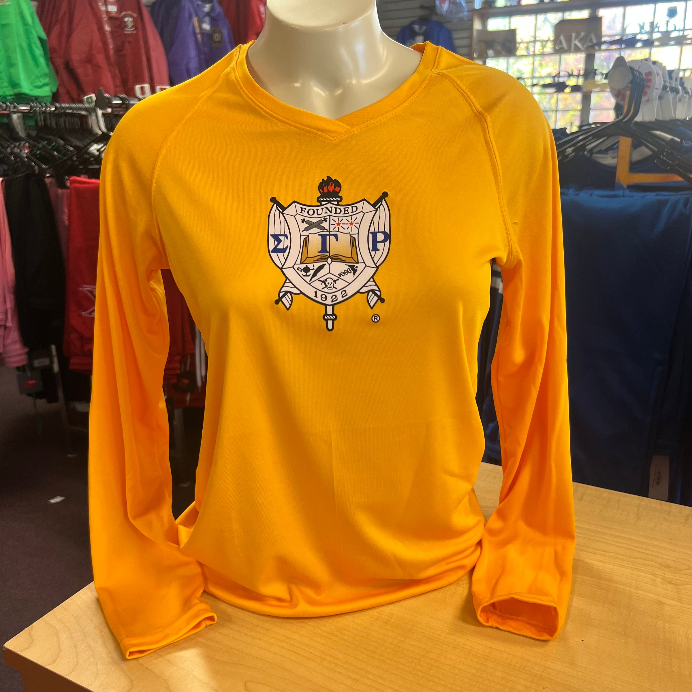 SGRho Shield V-neck Gold