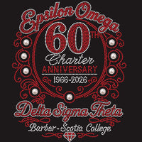Delta - Epsilon Omega 60th Charter Anniversary T-shirt
