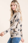 Star Print Knit Tunic