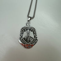 Delta Shield Pendant Necklace Stainless Steel