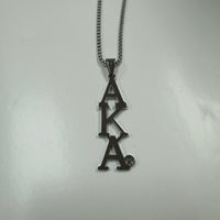 AKA Letters Pendant Necklace Stainless Steel