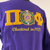 Omega - Pi Phi Chenille Letters Chapter T-shirt