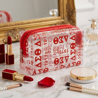 Delta Clear Graphic Print Makeup Pouch
