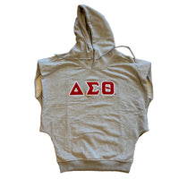 Delta Sleeveless Drop Shoulder Hoodie Grey