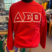 Delta Chenille Letters Red Sweatshirt