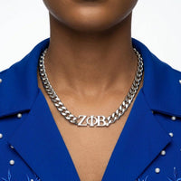 Zeta Silver Chain Greek Letter Necklace