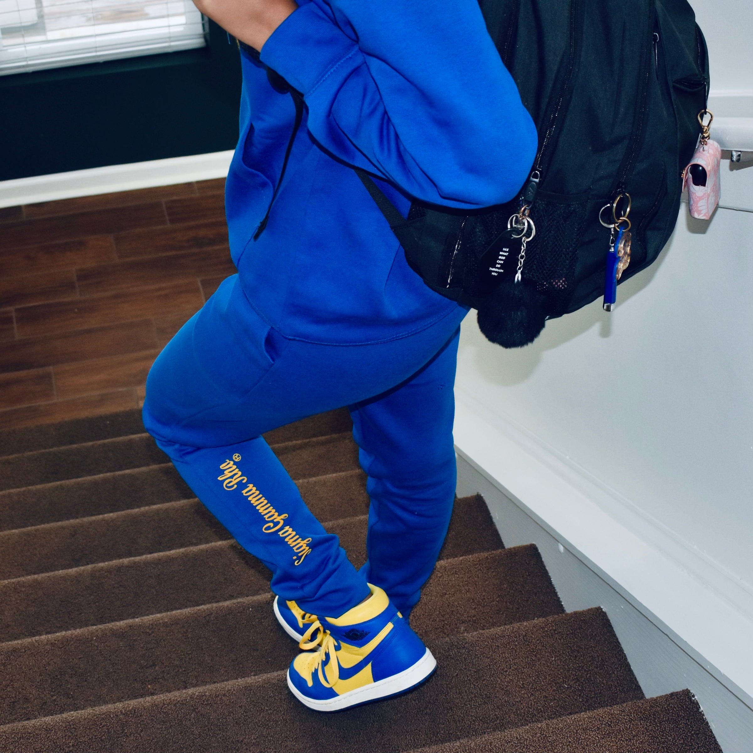 SGRho Hoodie Set with Chenille Poodle