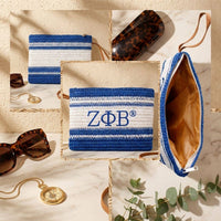 Zeta Embroidered Pouch Bag