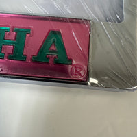 AKA Auto Frame Pink with Green Year