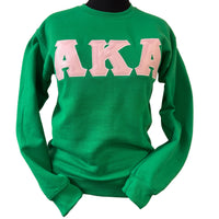 AKA 3D Letters Sweatshirt Green