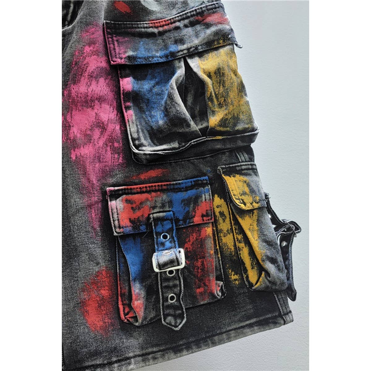 Multi Color Painted Cargo Pants
