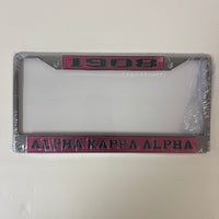 AKA Auto Frame Pink with Green Year